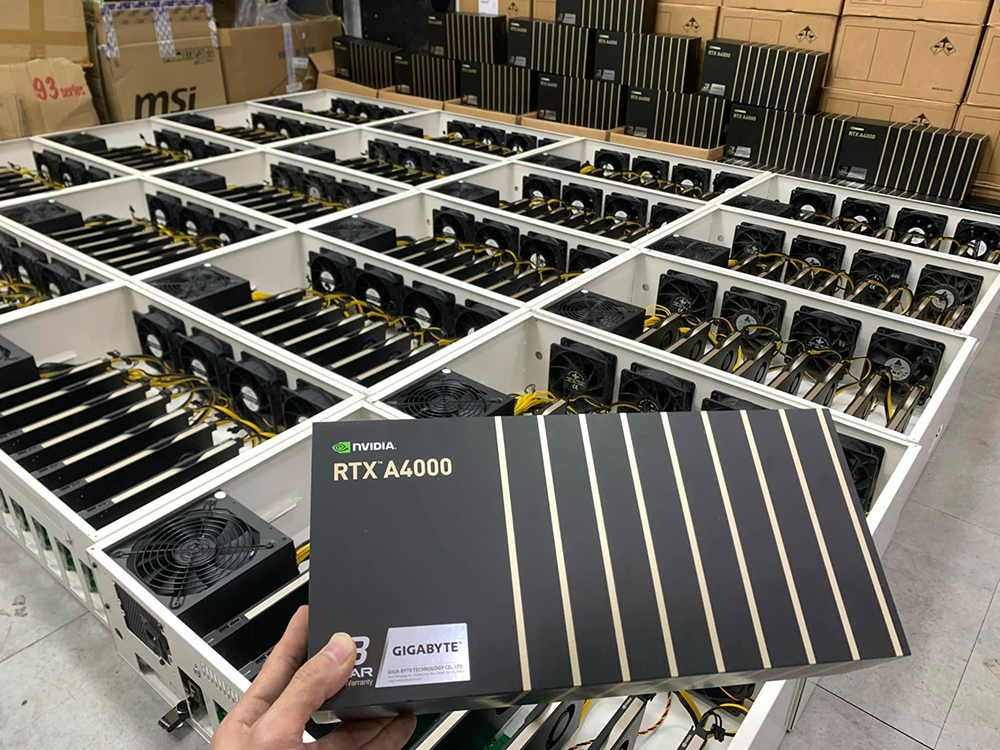 不只是消費級顯卡，現在國外礦工還用上百張 NVIDIA RTX A4000 專業繪圖卡來挖礦 - 電腦王阿達