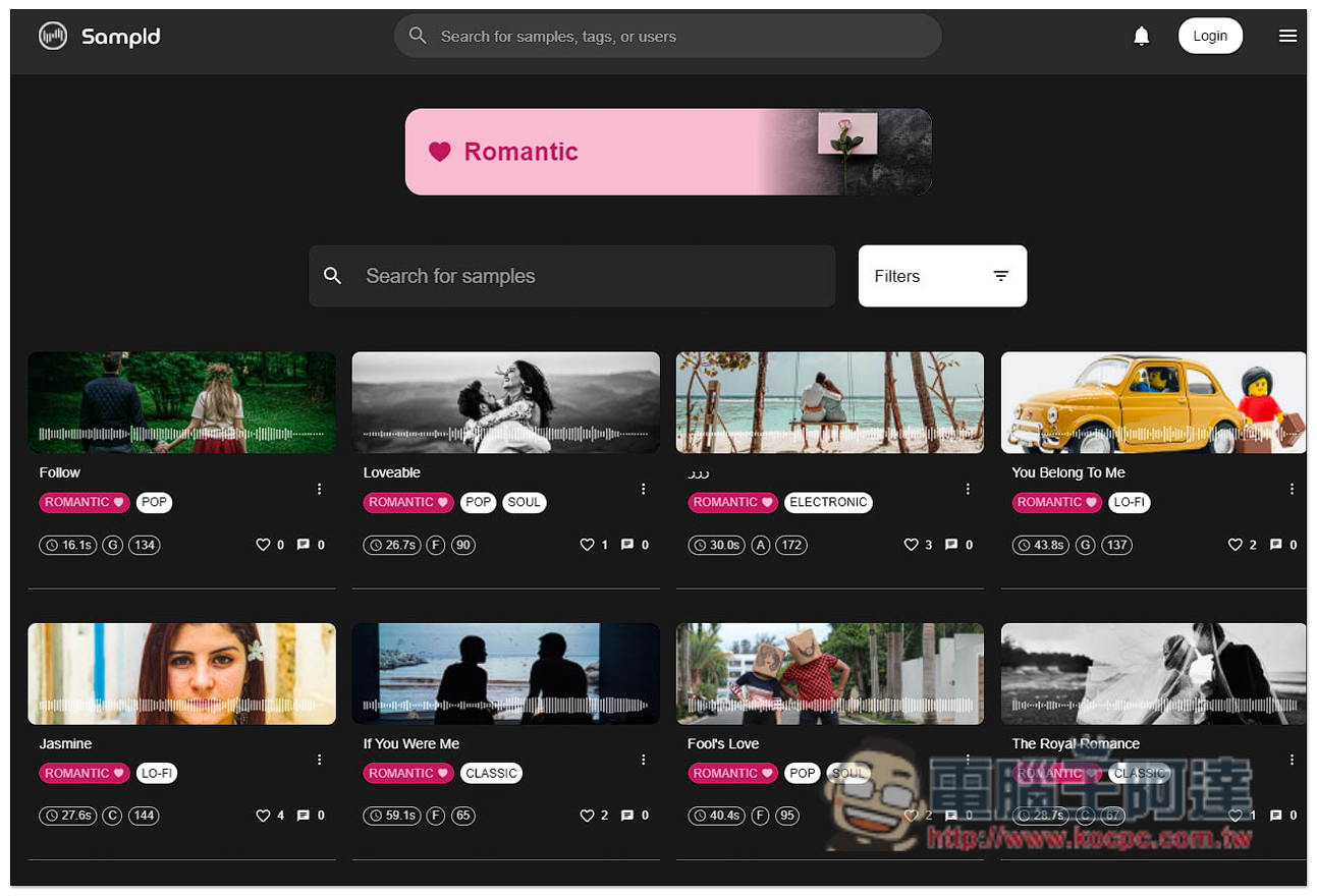 Sampld 提供免費高品質短音樂素材,個人商用都行,無需標示來源 - 電腦王阿達 Sampld 提供免費高品質短音樂素材,個人商用都行,無需標示來源 - 電腦王阿達