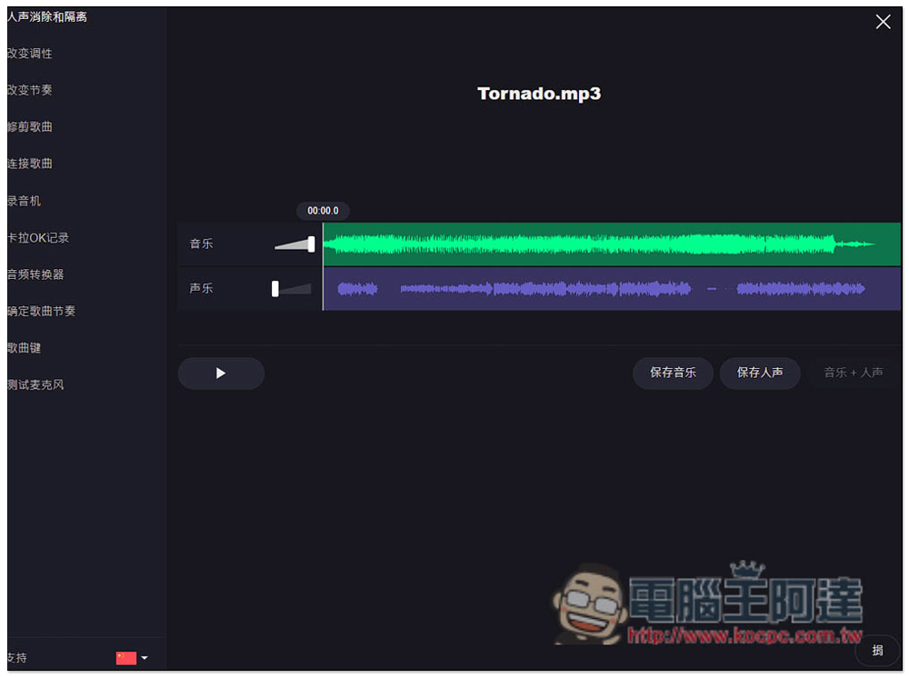 「人聲消除和隔離」免費線上工具,輕鬆製作卡拉OK伴奏音樂 - 電腦王阿達 「人聲消除和隔離」免費線上工具,輕鬆製作卡拉OK伴奏音樂 - 電腦王阿達
