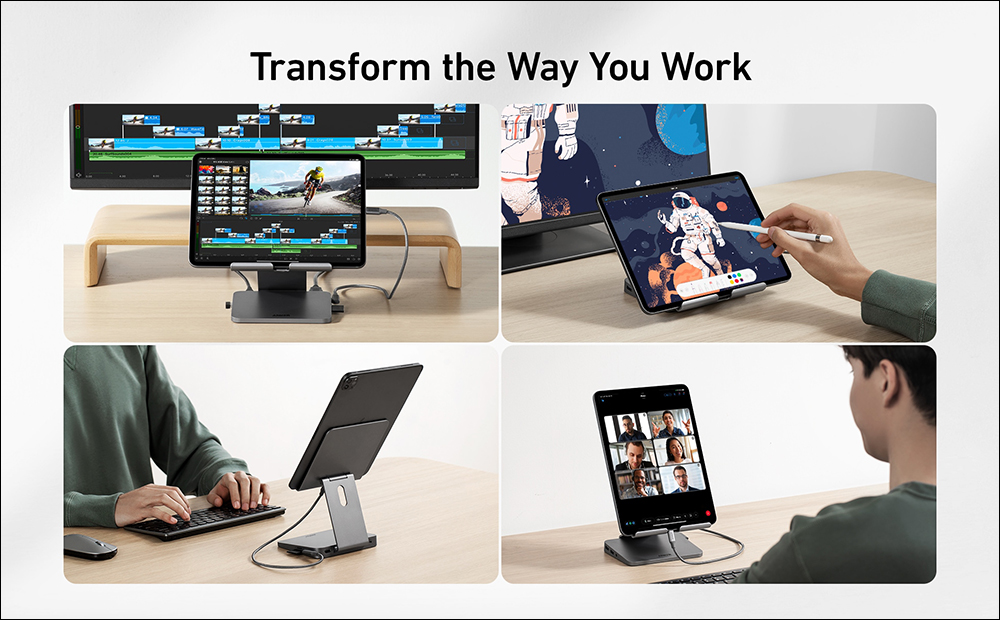 Anker 推出兼具平板支架功能的 8合1 USB-C Hub,讓 iPad Pro / iPad Air / iPad mini 更好用! - 電腦王阿達 Anker 推出兼具平板支架功能的 8合1 USB-C Hub,讓 iPad Pro / iPad Air / iPad mini 更好用! - 電腦王阿達
