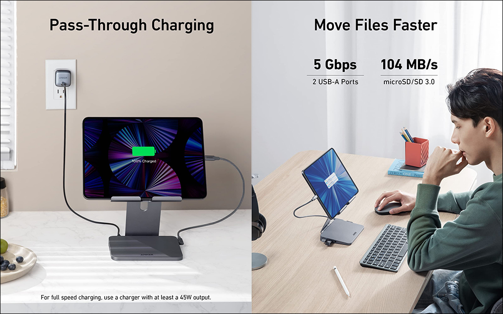 Anker 推出兼具平板支架功能的 8合1 USB-C Hub,讓 iPad Pro / iPad Air / iPad mini 更好用! - 電腦王阿達 Anker 推出兼具平板支架功能的 8合1 USB-C Hub,讓 iPad Pro / iPad Air / iPad mini 更好用! - 電腦王阿達
