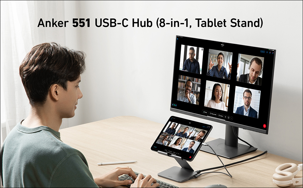 Anker 推出兼具平板支架功能的 8合1 USB-C Hub,讓 iPad Pro / iPad Air / iPad mini 更好用! - 電腦王阿達 Anker 推出兼具平板支架功能的 8合1 USB-C Hub,讓 iPad Pro / iPad Air / iPad mini 更好用! - 電腦王阿達