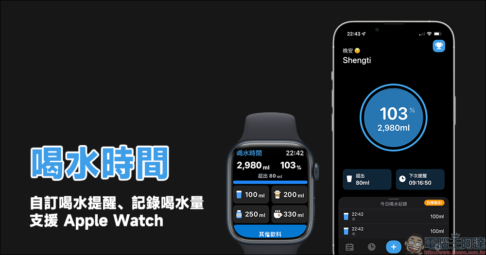 喝水時間 App ,自訂喝水提醒、記錄喝水量與 Apple Watch - 電腦王阿達 喝水時間 App ,自訂喝水提醒、記錄喝水量與 Apple Watch - 電腦王阿達
