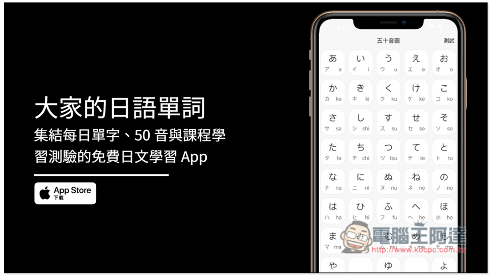大家的日語單詞,集結每日單字、50 音與課程學習測驗的免費日文學習 App - 電腦王阿達 大家的日語單詞,集結每日單字、50 音與課程學習測驗的免費日文學習 App - 電腦王阿達