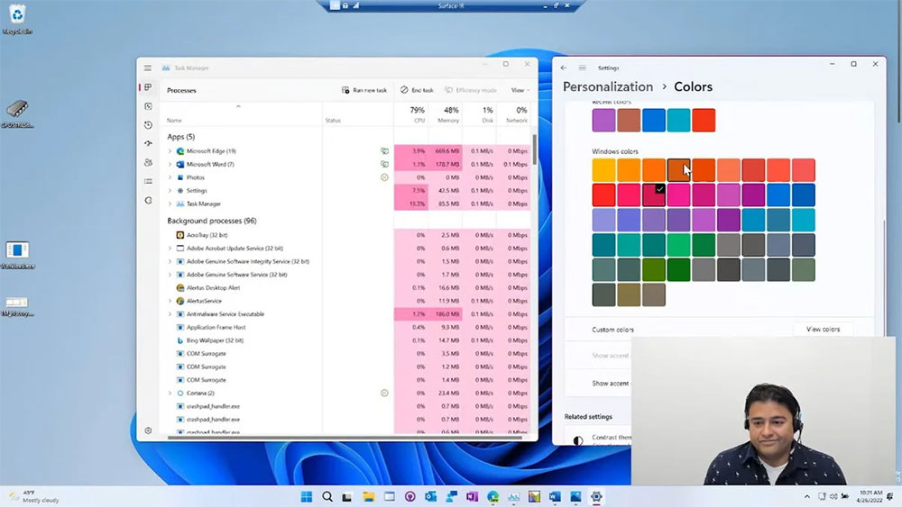 Windows 11的工作管理員將跟著你設定的系統主題色而變 - 電腦王阿達