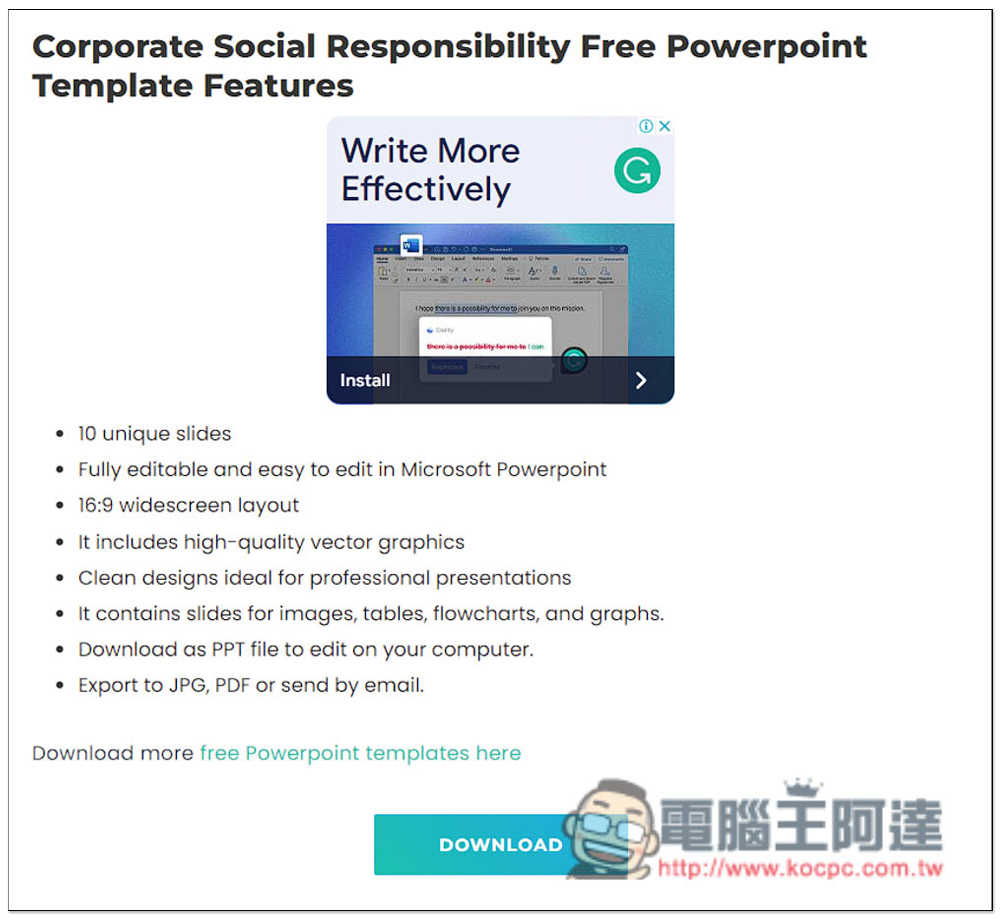 Powerpointify 提供上百個免費 PPT 簡報樣板，各種類型都有 - 電腦王阿達
