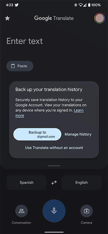 Google 翻譯終於開始將用戶搜尋記錄保存到個人帳戶中 - 電腦王阿達