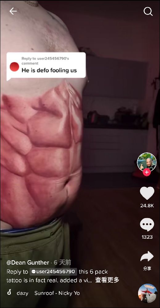 史上最快六塊腹肌,英國紋身師用兩天讓肥肚腩華麗偽裝成健美先生 - 電腦王阿達 史上最快六塊腹肌,英國紋身師用兩天讓肥肚腩華麗偽裝成健美先生 - 電腦王阿達