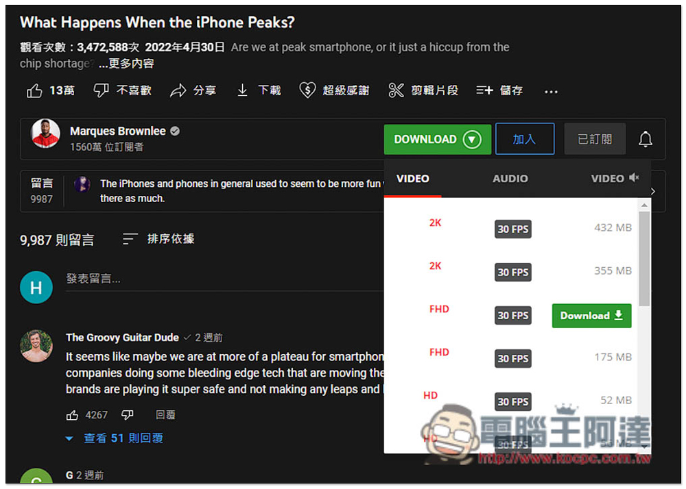 YouTube 4K Downloader 免費擴充功能,輕鬆一鍵下載 YouTube 影片和音樂(Edge/Firefox) - 電腦王阿達 YouTube 4K Downloader 免費擴充功能,輕鬆一鍵下載 YouTube 影片和音樂(Edge/Firefox) - 電腦王阿達