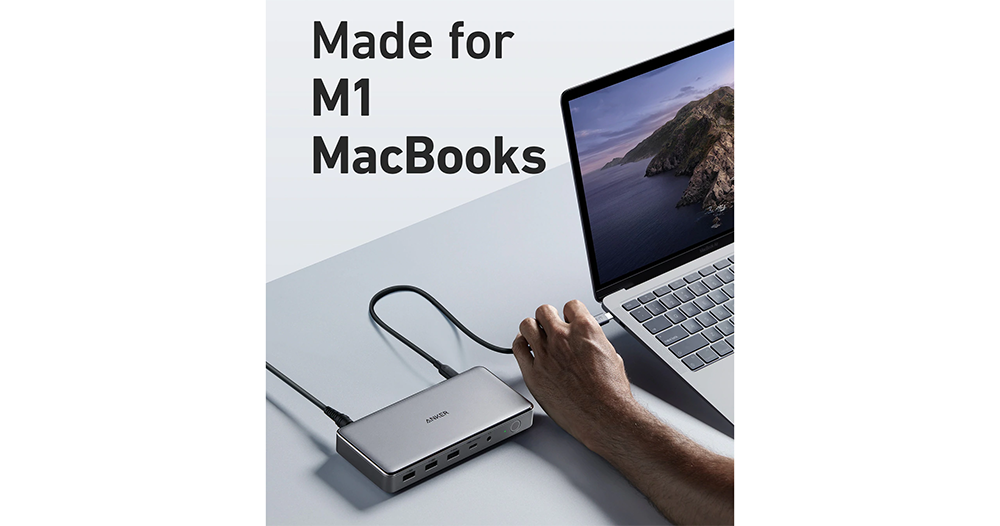 Anker 新款 Hub 讓你的入門款 M1 MacBook 輕鬆外接三螢幕！ - 電腦王阿達
