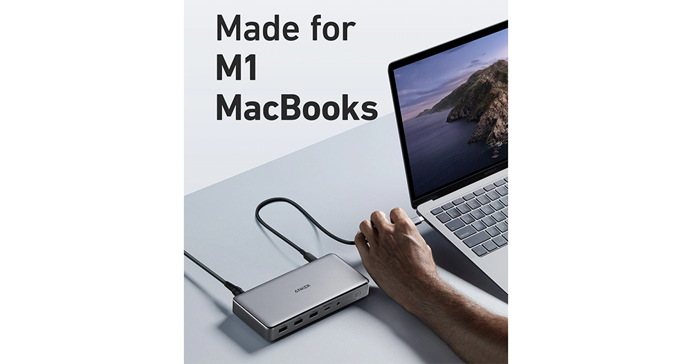 Anker 新款 Hub 讓你的入門款 M1 MacBook 輕鬆外接三螢幕! - 電腦王阿達 Anker 新款 Hub 讓你的入門款 M1 MacBook 輕鬆外接三螢幕! - 電腦王阿達