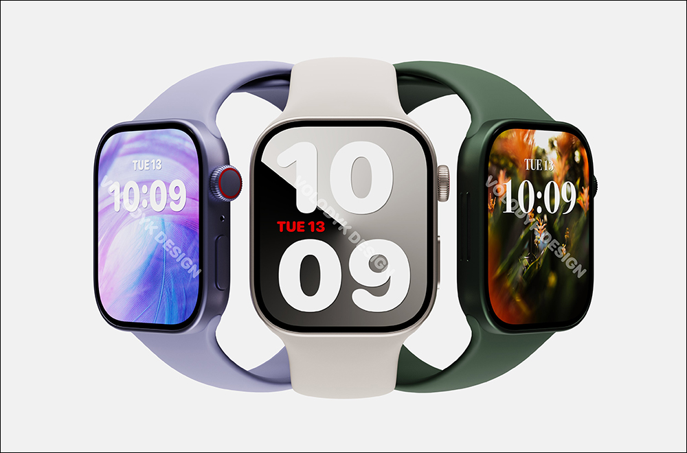 Apple Watch Series 8 有望採用全新平面螢幕和平整化邊框?設計師製作全新渲染圖 - 電腦王阿達 Apple Watch Series 8 有望採用全新平面螢幕和平整化邊框?設計師製作全新渲染圖 - 電腦王阿達