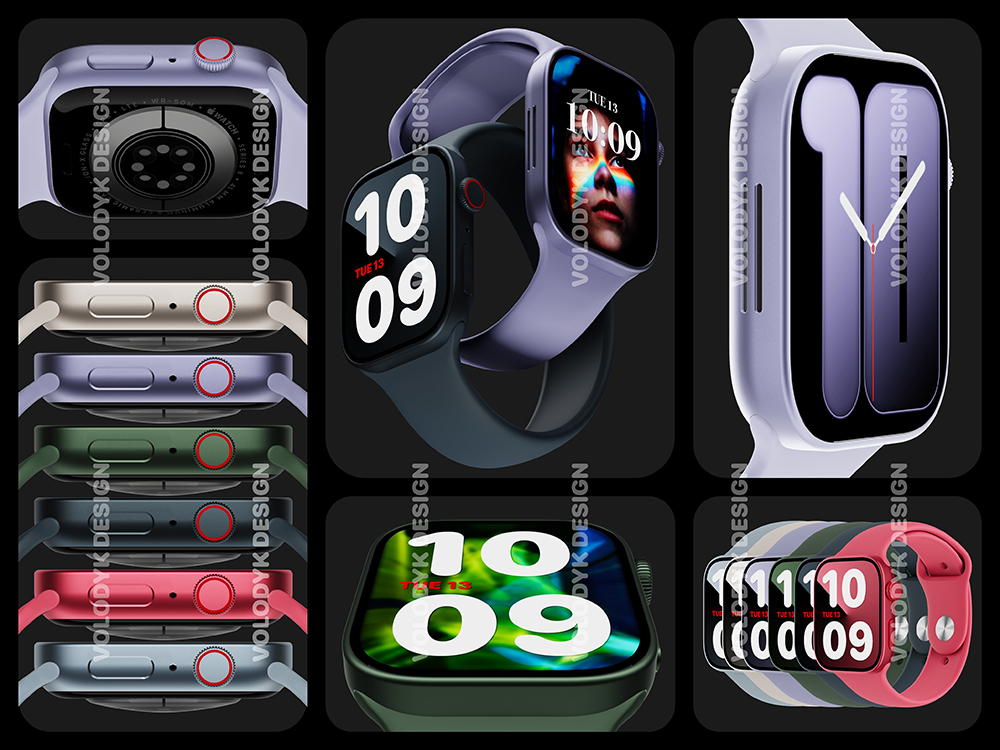 Apple Watch Series 8 有望採用全新平面螢幕和平整化邊框?設計師製作全新渲染圖 - 電腦王阿達 Apple Watch Series 8 有望採用全新平面螢幕和平整化邊框?設計師製作全新渲染圖 - 電腦王阿達