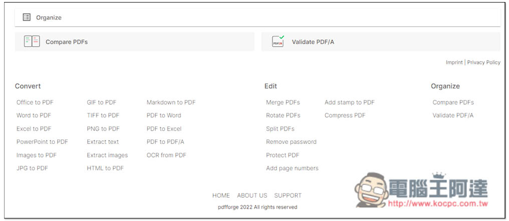 pdfforge 線上免費 PDF 多功能工具,提供轉檔、編輯、壓縮等 - 電腦王阿達 pdfforge 線上免費 PDF 多功能工具,提供轉檔、編輯、壓縮等 - 電腦王阿達