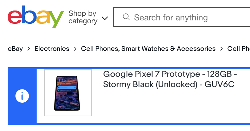 Pixel 7 原型機被拿到 eBay 賣，還疑似揭露了 Pixel 7 Pro 的實拍... - 電腦王阿達