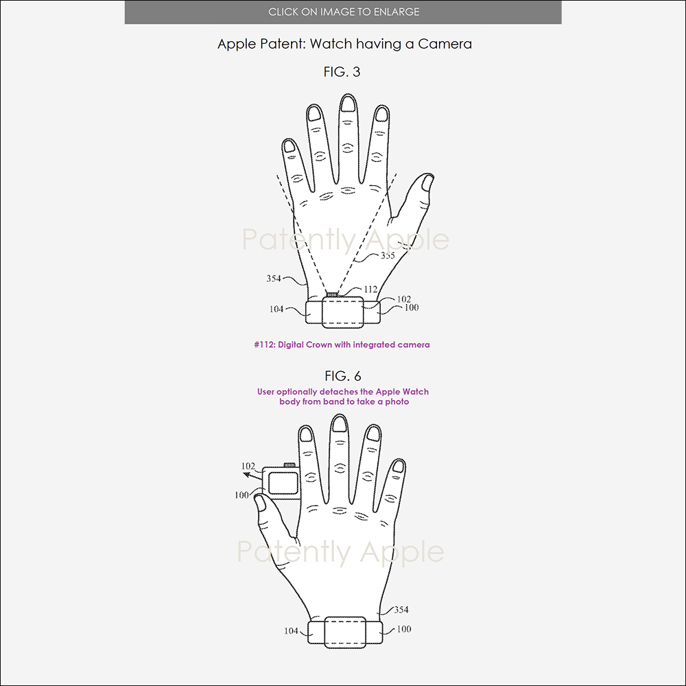 Apple 最新 Apple Watch 專利，嘗試在數位錶冠中嵌入相機鏡頭 - 電腦王阿達