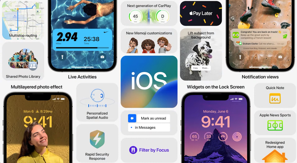 「更 Apple Watch」的 iOS 16 發表：更多互動的鎖定畫面，分享也更無縫！ - 電腦王阿達