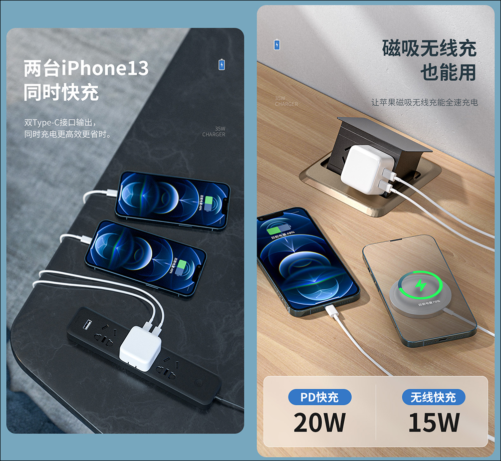 Apple 35W 雙 USB-C 充電器剛發表,中國已有「致敬」產品搶先開賣 - 電腦王阿達 Apple 35W 雙 USB-C 充電器剛發表,中國已有「致敬」產品搶先開賣 - 電腦王阿達