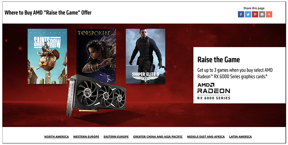AMD Raise The Game 遊戲捆綁包再加碼,買 Radeon RX 6000 系列最多可免費獲得 3 款遊戲 - 電腦王阿達 AMD Raise The Game 遊戲捆綁包再加碼,買 Radeon RX 6000 系列最多可免費獲得 3 款遊戲 - 電腦王阿達