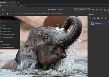 網頁版 Adobe Photoshop 開放免費版限定測試