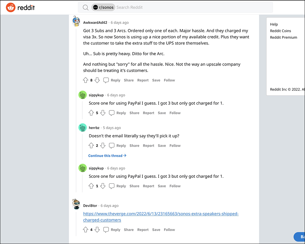 SONOS 訂貨系統訂貨系統故障導致客人收到 30 箱商品,總價值高達約 44 萬元 - 電腦王阿達 SONOS 訂貨系統訂貨系統故障導致客人收到 30 箱商品,總價值高達約 44 萬元 - 電腦王阿達
