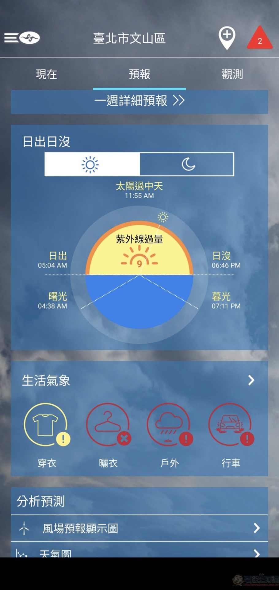 「中央氣象局W - 生活氣象」app 可透過小工具快速取得現時與預測天氣 - 電腦王阿達 「中央氣象局W - 生活氣象」app 可透過小工具快速取得現時與預測天氣 - 電腦王阿達