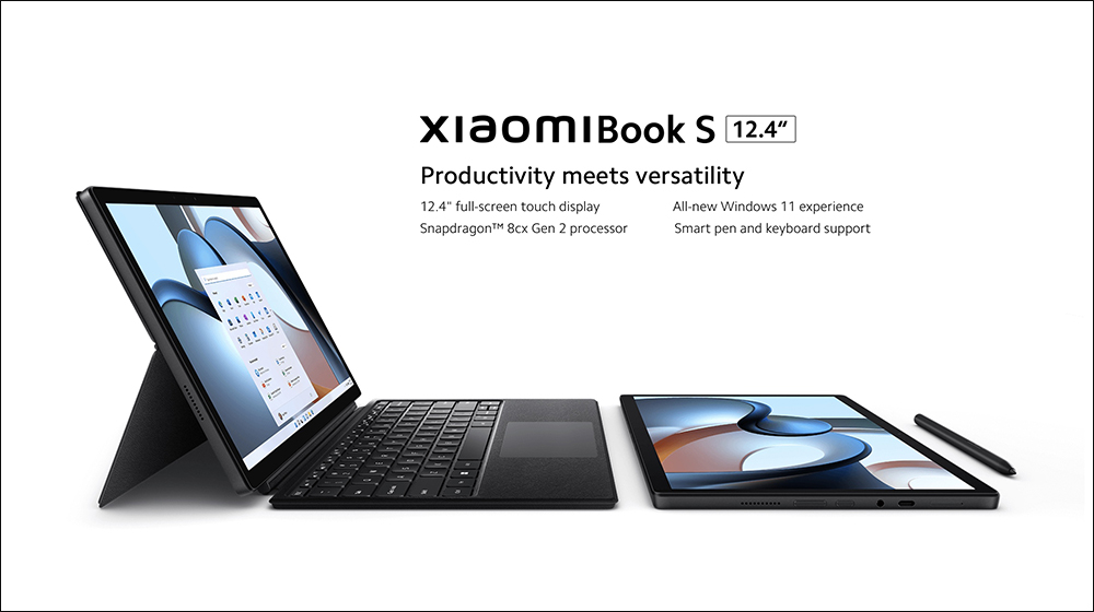小米旗下首款二合一筆電 Xiaomi Book S 12.4 海外發表:搭載高通 Snapdragon 8cx Gen 2 處理器、運行 Windows 11 - 電腦王阿達 小米旗下首款二合一筆電 Xiaomi Book S 12.4 海外發表:搭載高通 Snapdragon 8cx Gen 2 處理器、運行 Windows 11 - 電腦王阿達