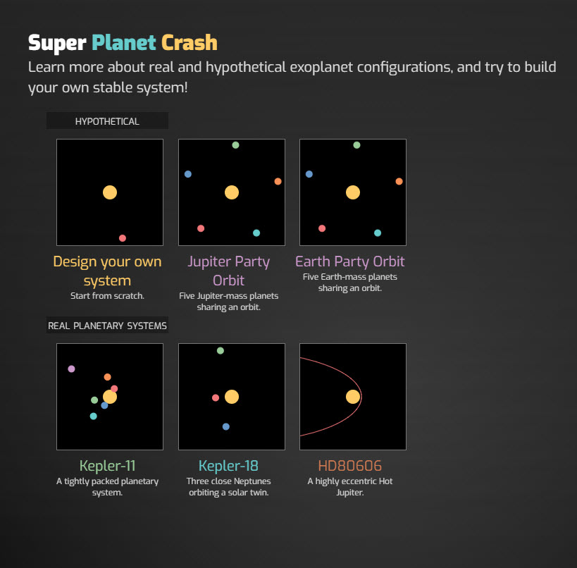 NASA介紹一款免費網頁遊戲「Game: Super Planet Crash」 透過遊戲學習模擬天體運行 - 電腦王阿達 NASA介紹一款免費網頁遊戲「Game: Super Planet Crash」 透過遊戲學習模擬天體運行 - 電腦王阿達