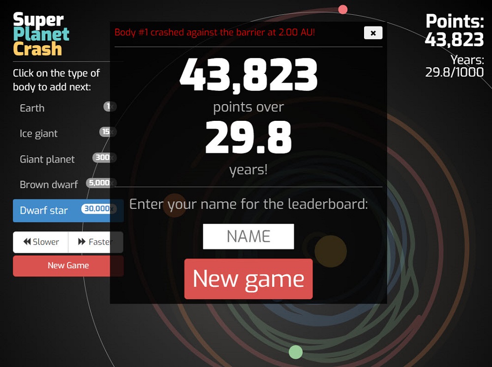 NASA介紹一款免費網頁遊戲「Game: Super Planet Crash」 透過遊戲學習模擬天體運行 - 電腦王阿達 NASA介紹一款免費網頁遊戲「Game: Super Planet Crash」 透過遊戲學習模擬天體運行 - 電腦王阿達