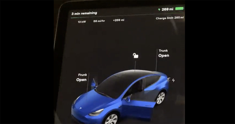 有人拿 4680 版 Model Y 做充電極限測試:0% 加速不受限,充到 97% 僅花 52 分鐘 - 電腦王阿達 有人拿 4680 版 Model Y 做充電極限測試:0% 加速不受限,充到 97% 僅花 52 分鐘 - 電腦王阿達