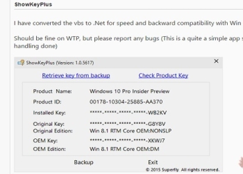 免費的 ShowKeyPlus 輕鬆幫你找出Windows的產品金鑰