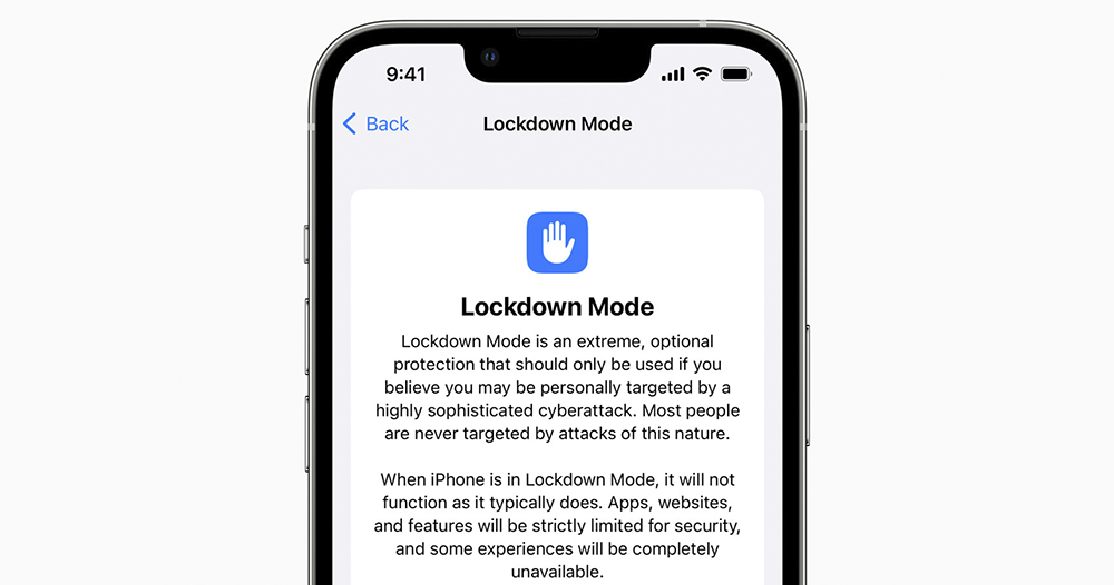 iOS 16 Lockdown Mode