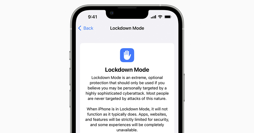 iOS 16 Lockdown Mode iOS 16 Lockdown Mode