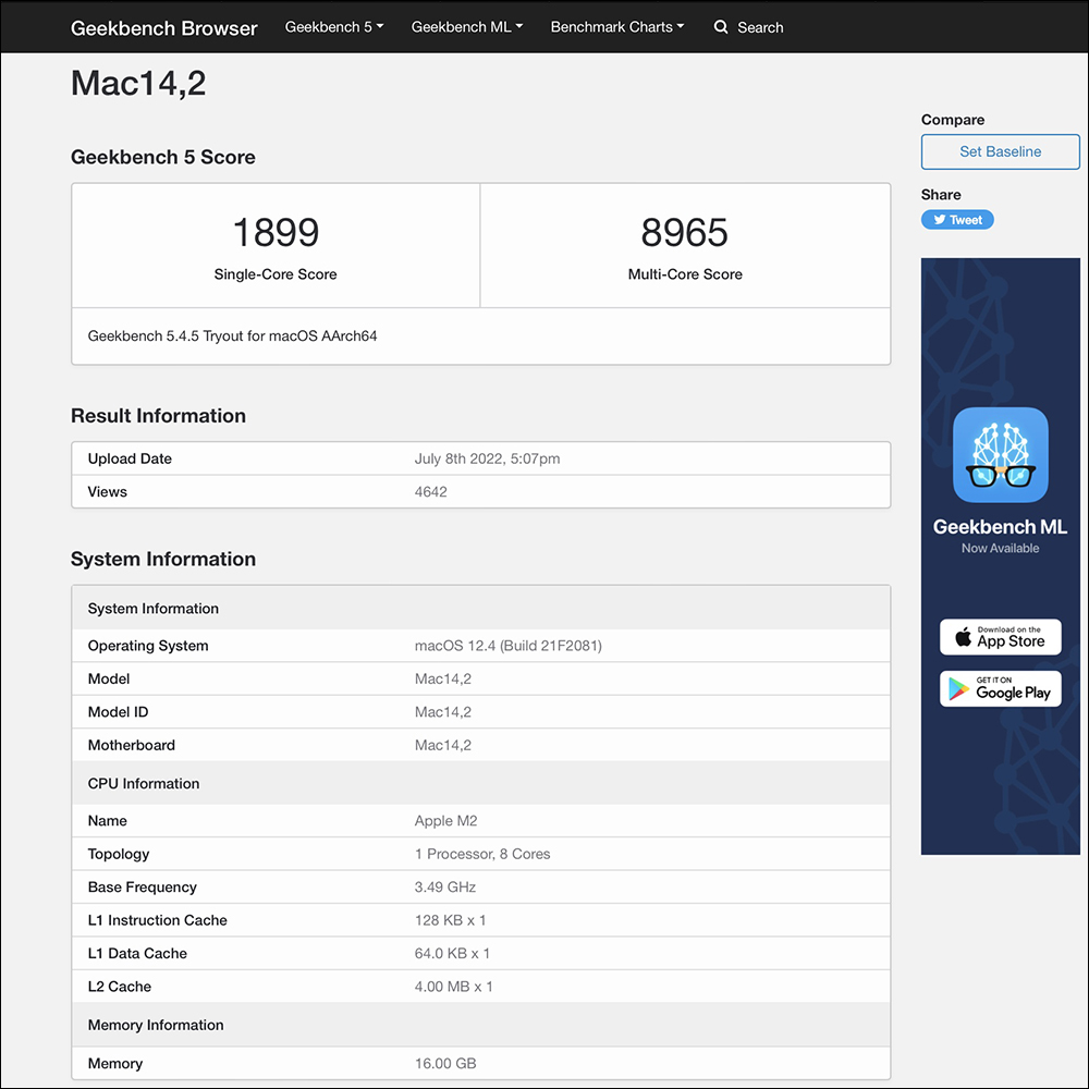 M2 MacBook Air 跑分出爐,結果與 M2 MacBook Pro 差不多 - 電腦王阿達 M2 MacBook Air 跑分出爐,結果與 M2 MacBook Pro 差不多 - 電腦王阿達