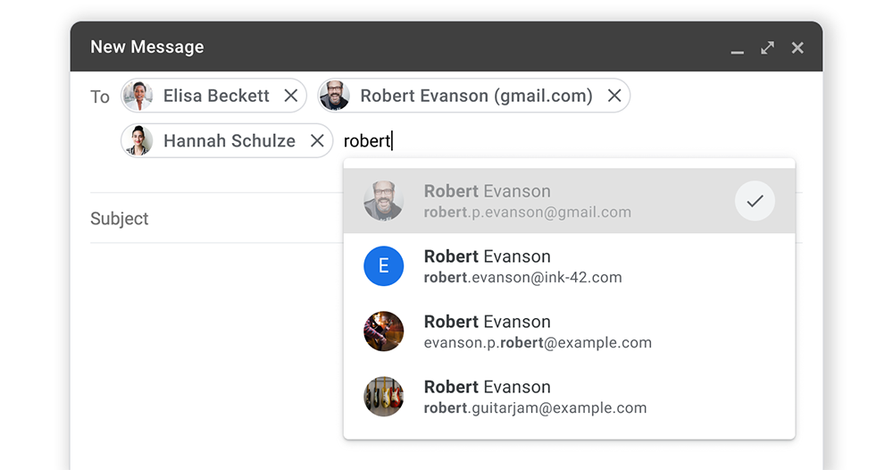Gmail 重新上架聯絡人圖示 Gmail 重新上架聯絡人圖示