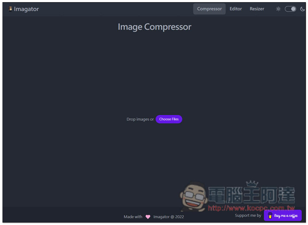 Imagator 打開瀏覽器就能壓縮圖片、調整大小、轉檔,圖片也無需上傳 - 電腦王阿達 Imagator 打開瀏覽器就能壓縮圖片、調整大小、轉檔,圖片也無需上傳 - 電腦王阿達