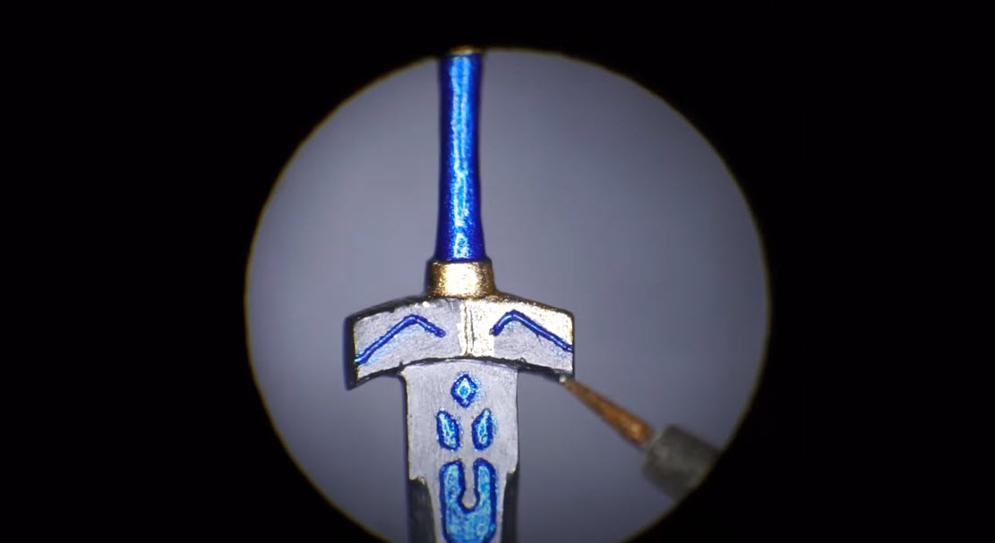 日鉛筆雕刻達人刻出《Fate》「誓約勝利之劍Excalibur」 - 電腦王阿達