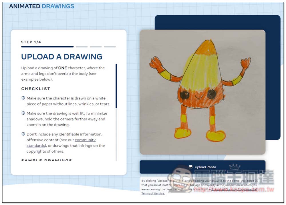 ANIMATED DRAWINGS 可讓塗鴉動起來的免費工具，讓小朋友的畫畫變更有趣 - 電腦王阿達
