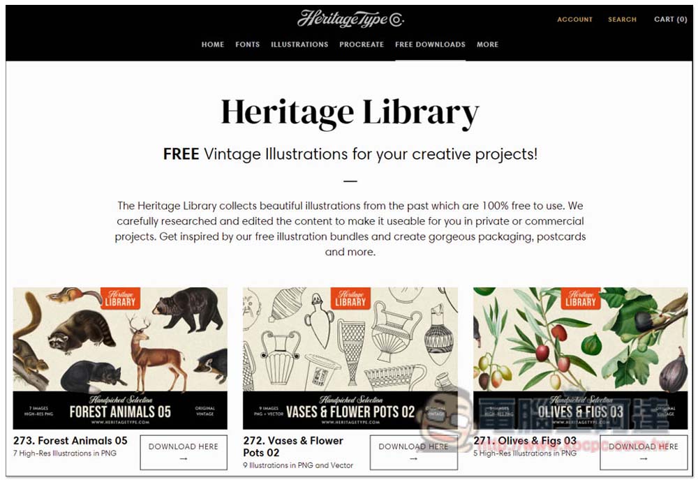 Heritage Library 提供超過 270 組復古插圖素材組合,100% 免費使用,商用個人皆可 - 電腦王阿達 Heritage Library 提供超過 270 組復古插圖素材組合,100% 免費使用,商用個人皆可 - 電腦王阿達