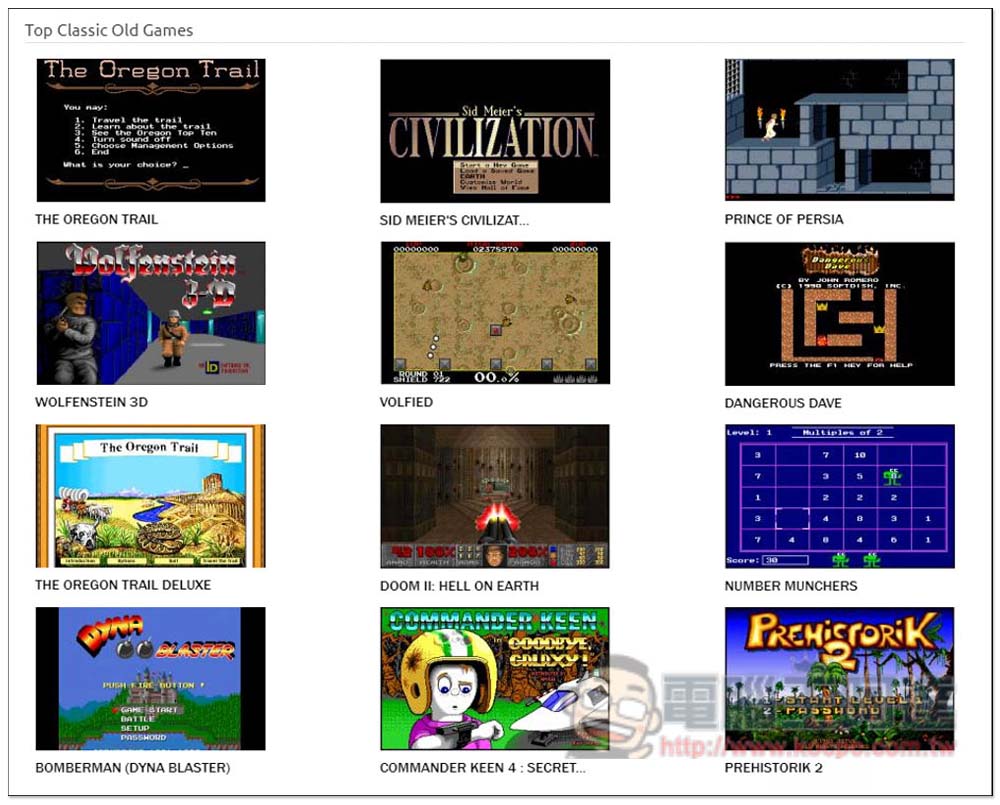 CLASSIC RELOAD 收錄超過 6,000 款免費 DOS/Windows 遊戲,打開瀏覽器就能玩 - 電腦王阿達 CLASSIC RELOAD 收錄超過 6,000 款免費 DOS/Windows 遊戲,打開瀏覽器就能玩 - 電腦王阿達