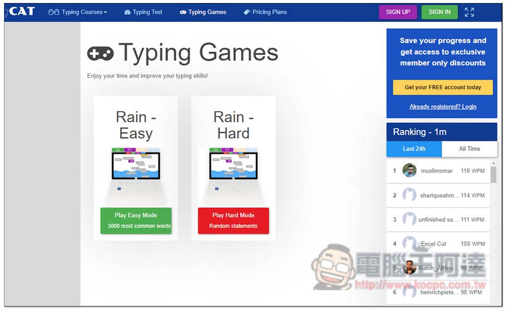 The Typing Cat 練習與測試你的英打速度,還提供遊戲模式 - 電腦王阿達 The Typing Cat 練習與測試你的英打速度,還提供遊戲模式 - 電腦王阿達
