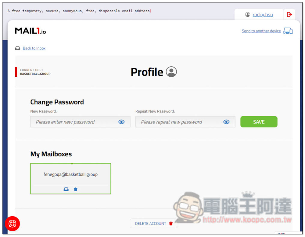 Mail1.io 免費臨時電子信箱服務,讓你註冊一次性的網站服務,不怕收到廣告信 - 電腦王阿達 Mail1.io 免費臨時電子信箱服務,讓你註冊一次性的網站服務,不怕收到廣告信 - 電腦王阿達