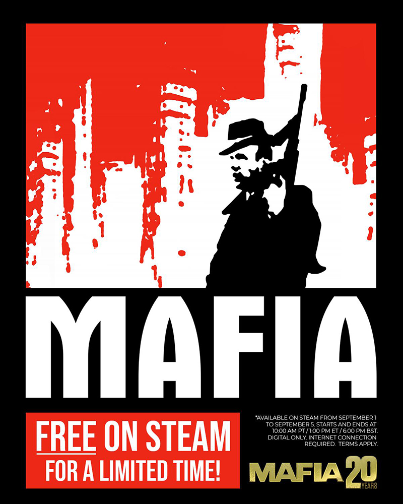 獲極度好評的《四海兄弟 MAFIA》初代將在 9/1 於 Steam 推出限免活動 - 電腦王阿達 獲極度好評的《四海兄弟 MAFIA》初代將在 9/1 於 Steam 推出限免活動 - 電腦王阿達