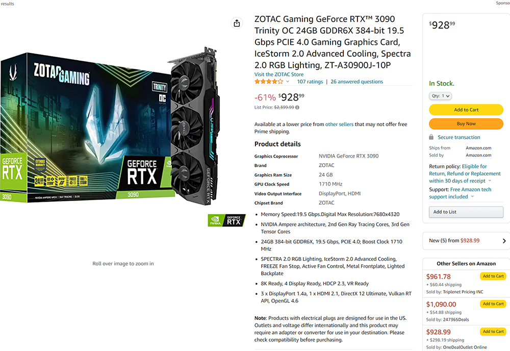 NVIDIA GeForce RTX 30 系列高階顯卡再度創歷史新低價，不過下跌速度有趨緩 - 電腦王阿達
