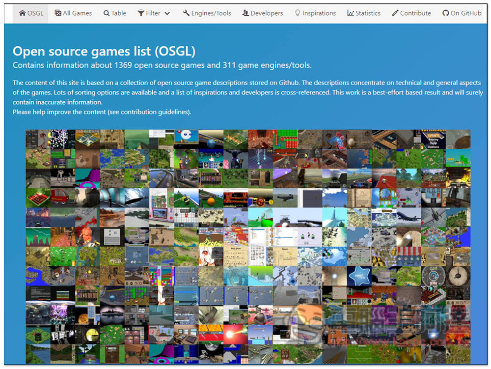 OSGL 收集超過 1,300 款免費開源遊戲、300+ 個遊戲引擎和工具 - 電腦王阿達