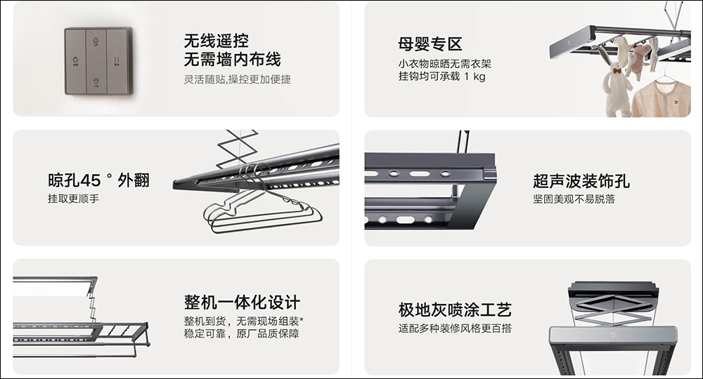 小米米家智慧晾衣機 Pro 推出,採用超薄隱藏機身設計、結合 LED 燈照明功能 - 電腦王阿達 小米米家智慧晾衣機 Pro 推出,採用超薄隱藏機身設計、結合 LED 燈照明功能 - 電腦王阿達