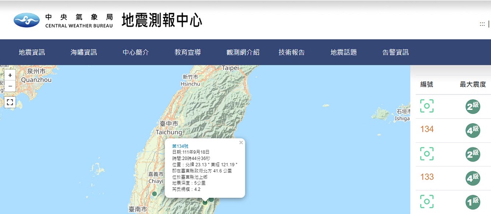 「中央氣象局地震測報中心」網頁 整合官方地震相關資訊供民眾查詢 - 電腦王阿達 「中央氣象局地震測報中心」網頁 整合官方地震相關資訊供民眾查詢 - 電腦王阿達