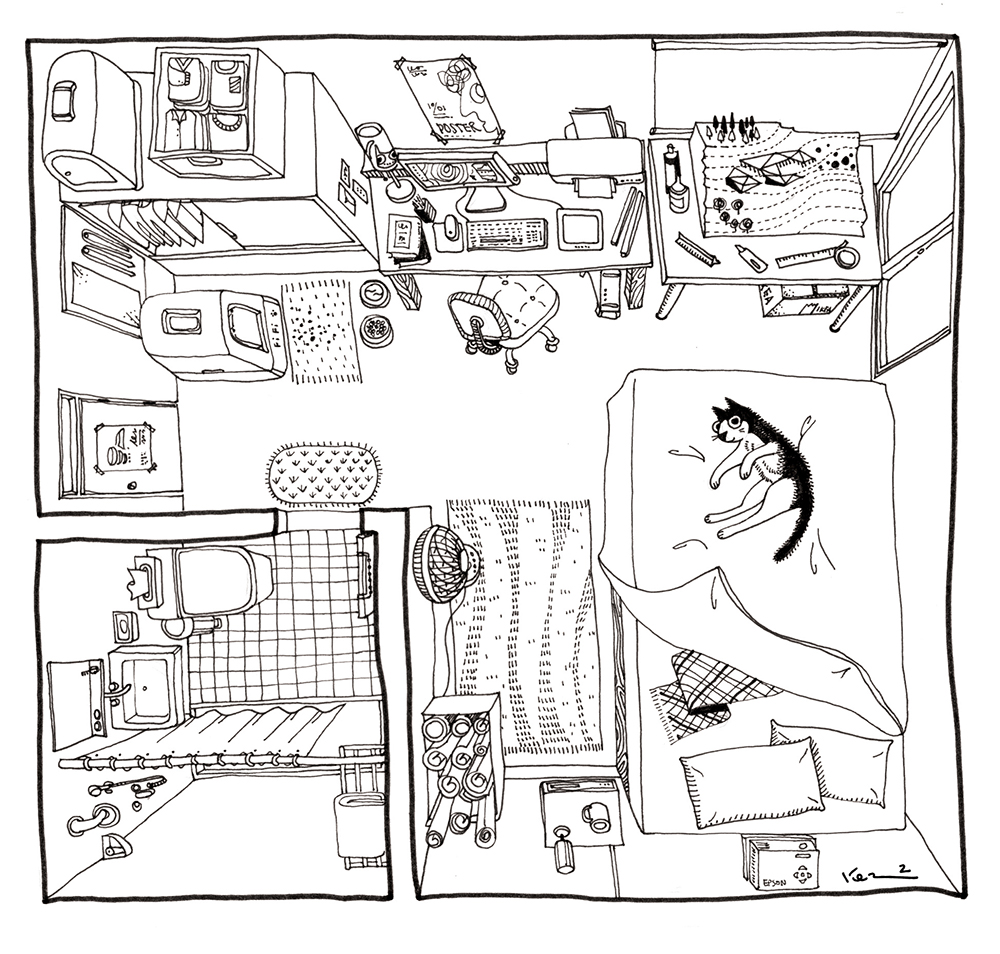 以 Apple Pencil 透視空間，插畫家 Ker Ker 將理性的建築透視圖「轉畫」為奇幻的故事繪本（訪談） - 電腦王阿達