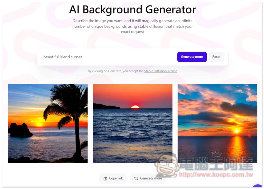 AI Background Generator 輸入文字描述,讓 AI 幫你產生符合的免費背景圖片 - 電腦王阿達 AI Background Generator 輸入文字描述,讓 AI 幫你產生符合的免費背景圖片 - 電腦王阿達