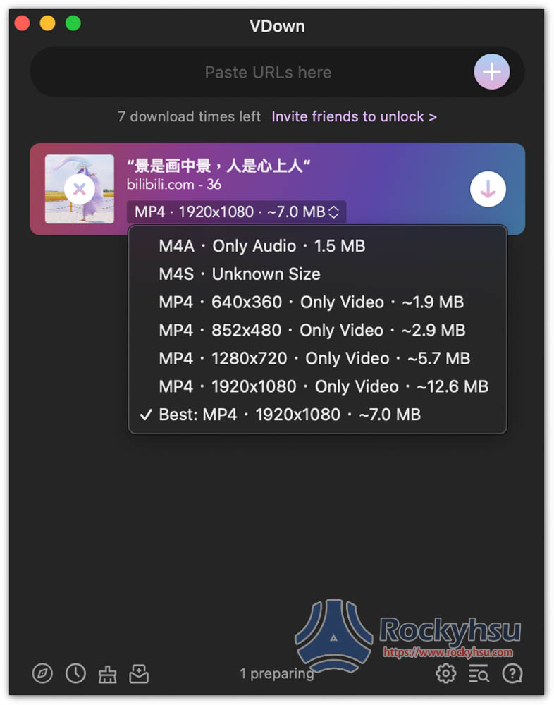 快下VDown 支援 Mac 超過 900 個網站線上影片下載,多種格式、字幕選擇 - 電腦王阿達 快下VDown 支援 Mac 超過 900 個網站線上影片下載,多種格式、字幕選擇 - 電腦王阿達